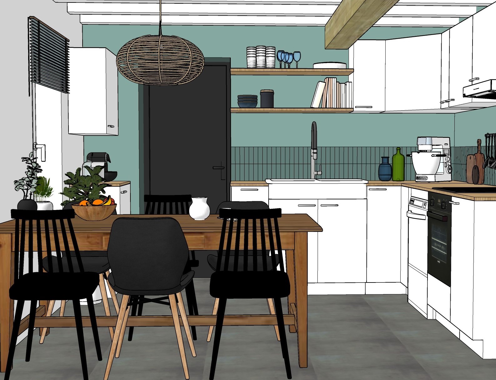 conception rénovation cuisine maison campagne revel avignonet-lauragais